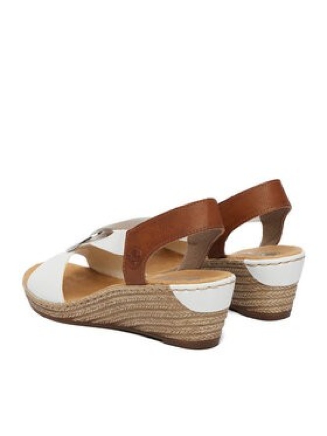 Rieker Sandały CEO-624H6-81 Biały