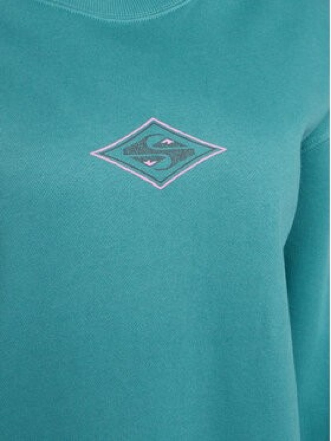 Quiksilver Bluza EQWFT03188 Zielony Oversize