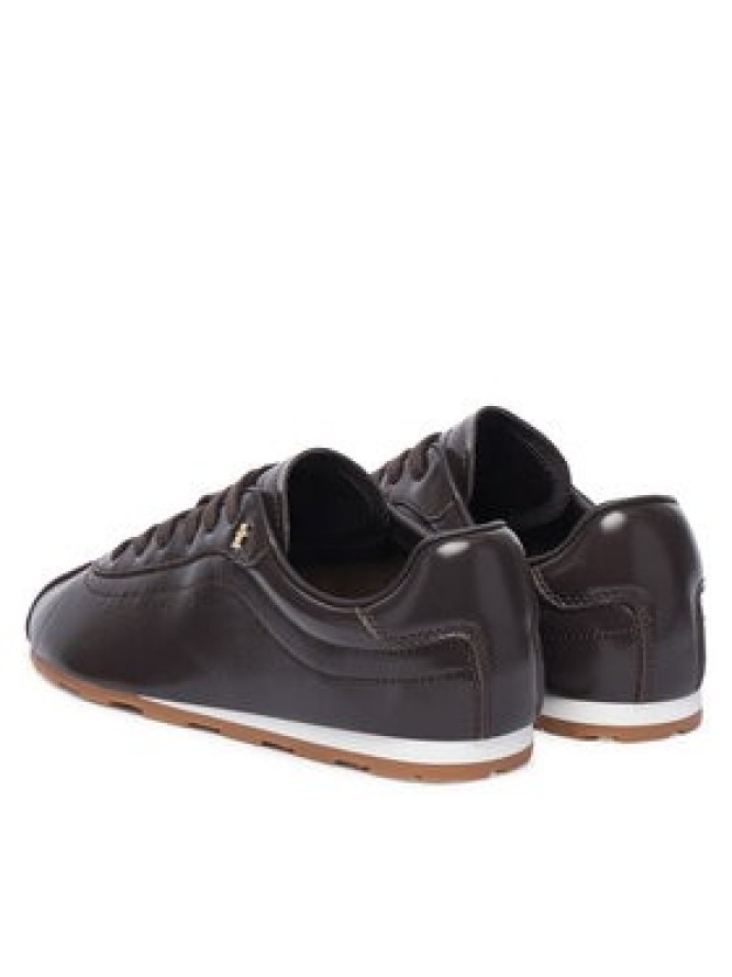 Tommy Hilfiger Sneakersy Bella Sneaker Leather FW0FW09495 Brązowy