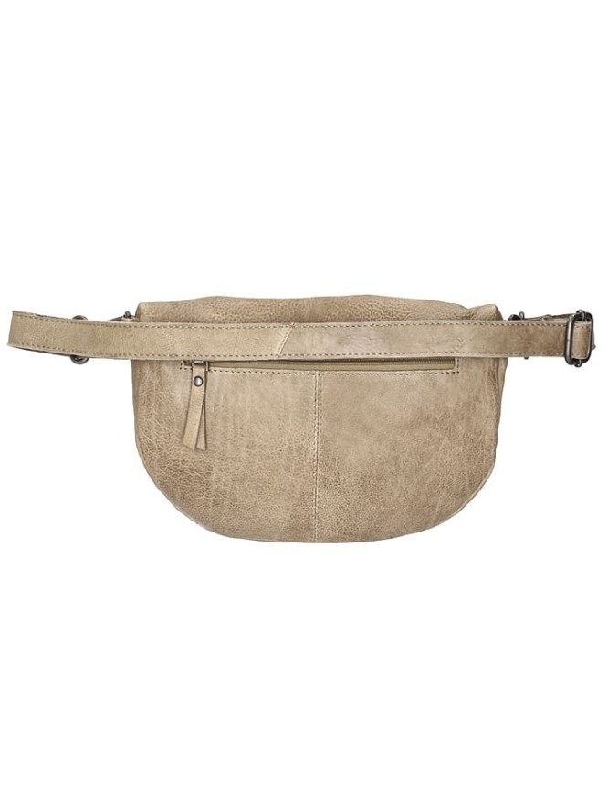 HIDE & STITCHES Skórzana saszetka w kolorze beżowym - 27 x 18,5 x 8,5 cm rozmiar: onesize