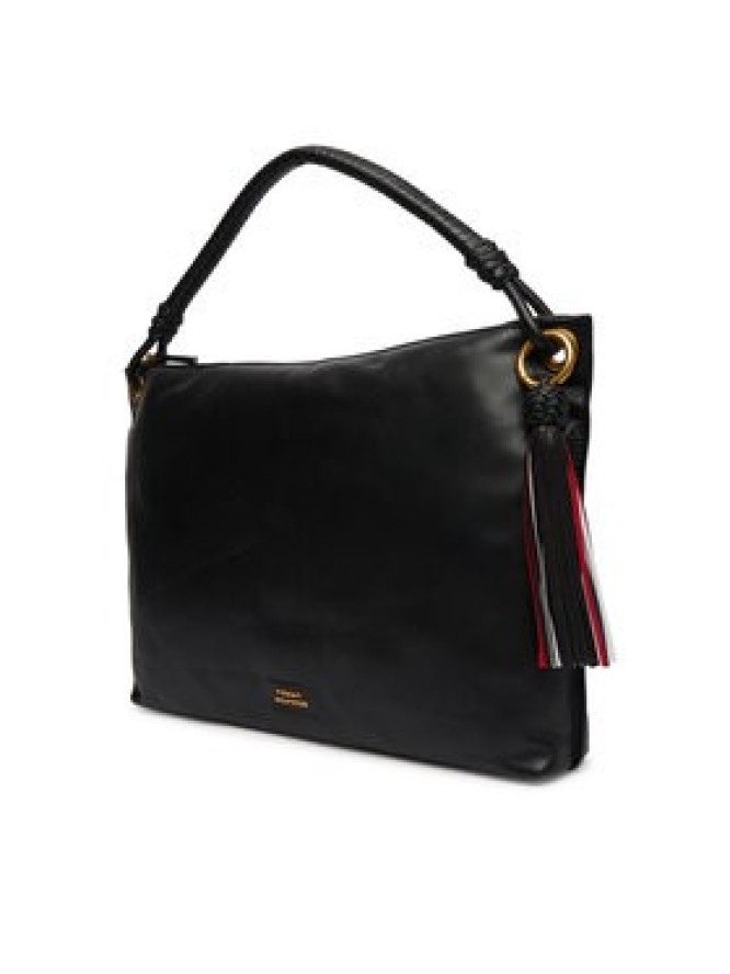 Tommy Hilfiger Torebka Th Statement Leather Bag AW0AW18621 Czarny