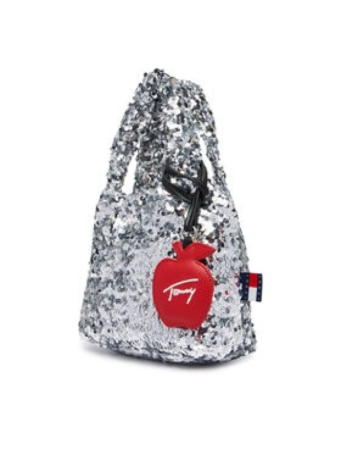 Tommy Jeans Torebka Tjw Bodega Sequins Shopper AW0AW19091 Srebrny