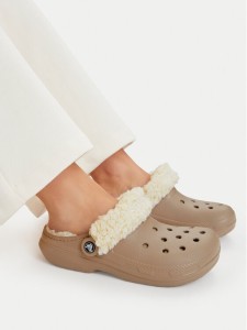 Crocs Klapki Classic Lined Clog 211396 Beżowy