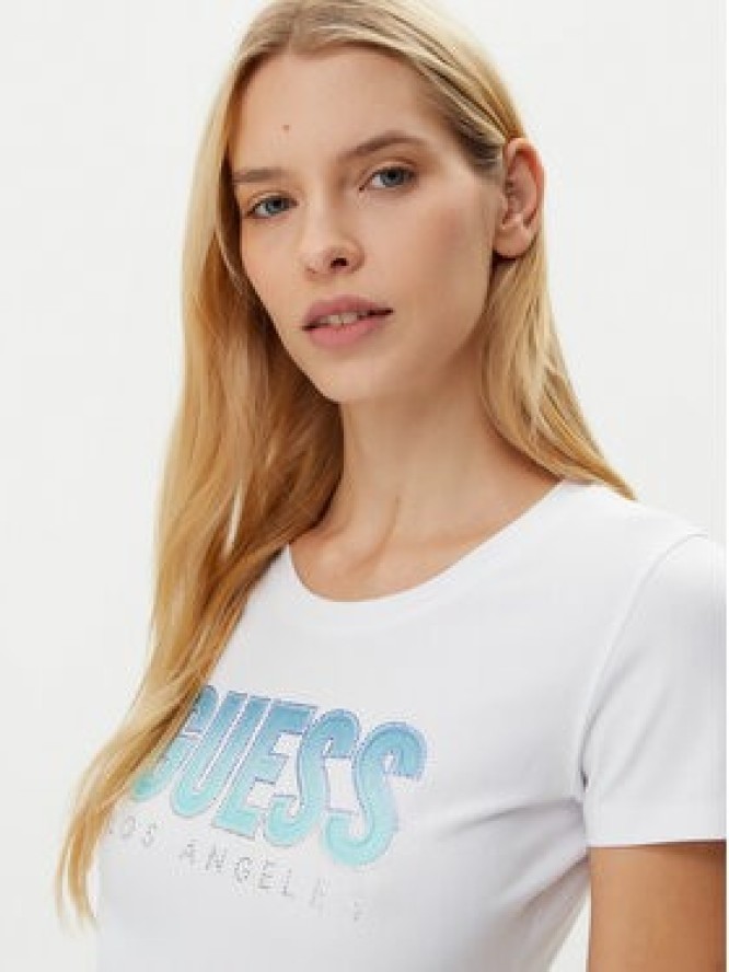 Guess T-Shirt W5GI14 J1314 Biały Regular Fit