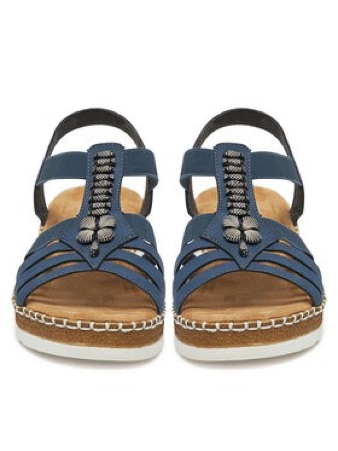 Rieker Sandały V1206-14 Granatowy