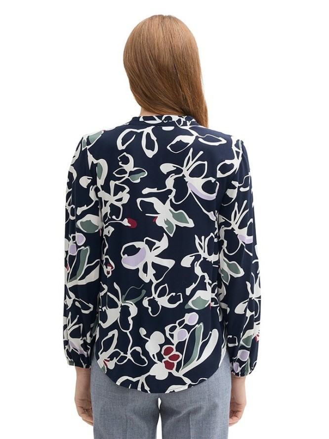 Tom Tailor Bluzka w kolorze granatowo-białym rozmiar: 36