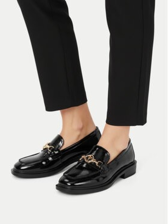 Eva Minge Loafersy EO-NOOR-330-25A-N337 Czarny