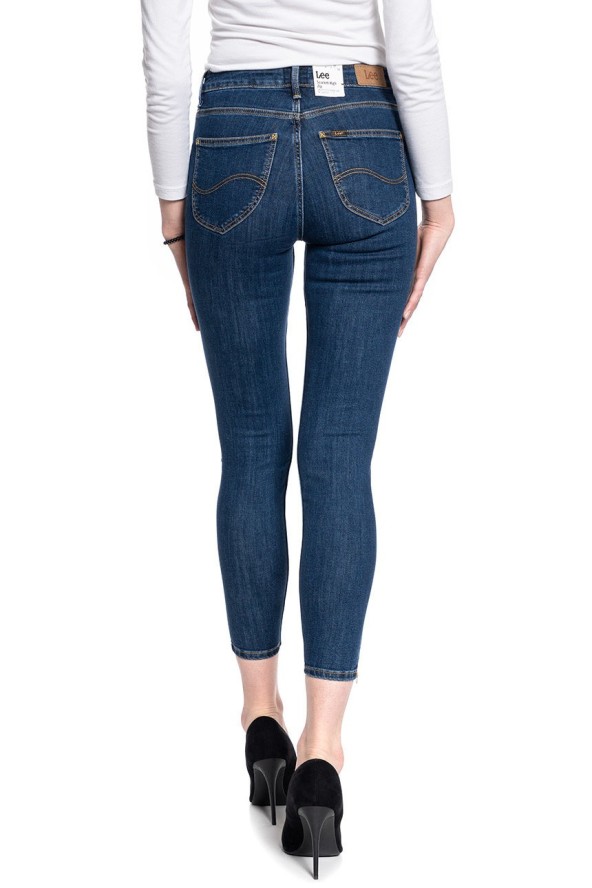 DAMSKIE SPODNIE JEANSOWE LEE Scarlett High Zip STONE TRAVIS L31BMOBJ 112107036