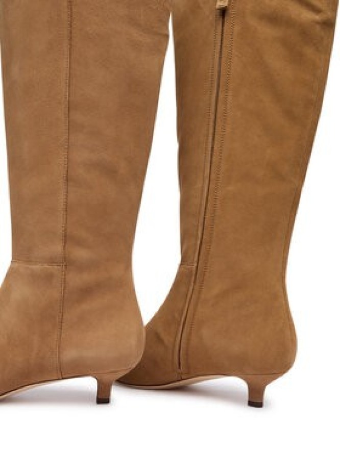 LAUREN RALPH LAUREN Kozaki Frncsa Tl Hl 802P15726003 Brązowy jasny