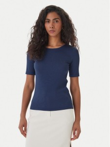 Fracomina T-Shirt FS26ST7008K420Q7 Granatowy Slim Fit