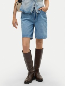 Vero Moda Szorty jeansowe Villa 10326196 Niebieski Loose Fit