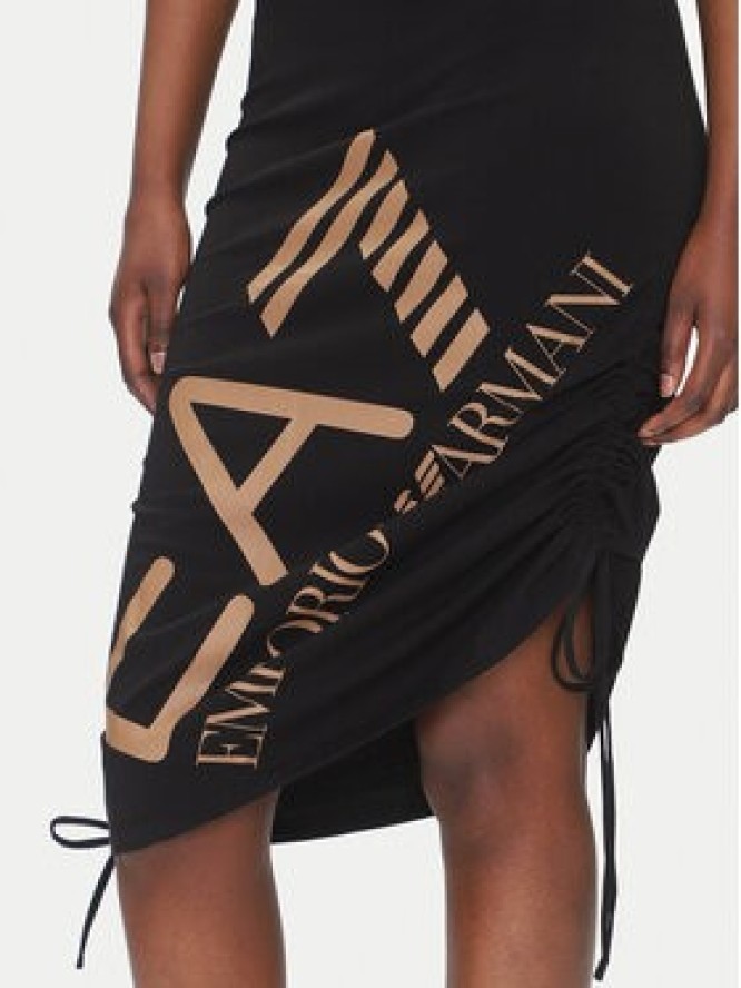 EA7 Emporio Armani Sukienka codzienna 7W000746 AF10373 UC001 Czarny Slim Fit