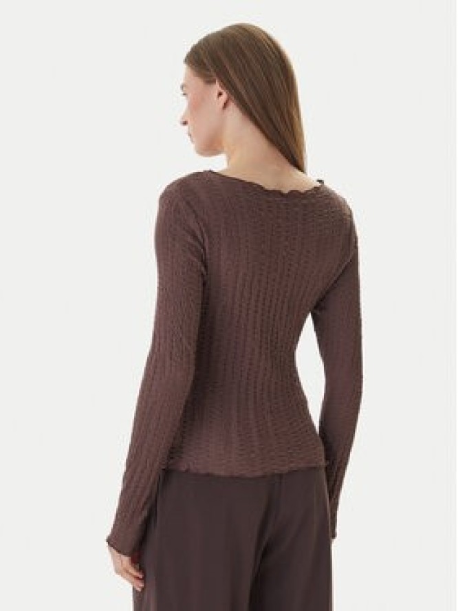 ONLY Bluzka Ella 15368469 Brązowy Slim Fit