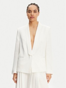 BOSS Marynarka Janka3 50537473 Biały Regular Fit