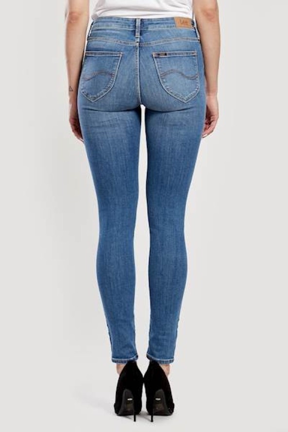 LEE SUPER SKINNY JODEE DAMSKIE SPODNIE JEANSOWE JEANSY LIGHT ARDEN L529MOHU 112112056