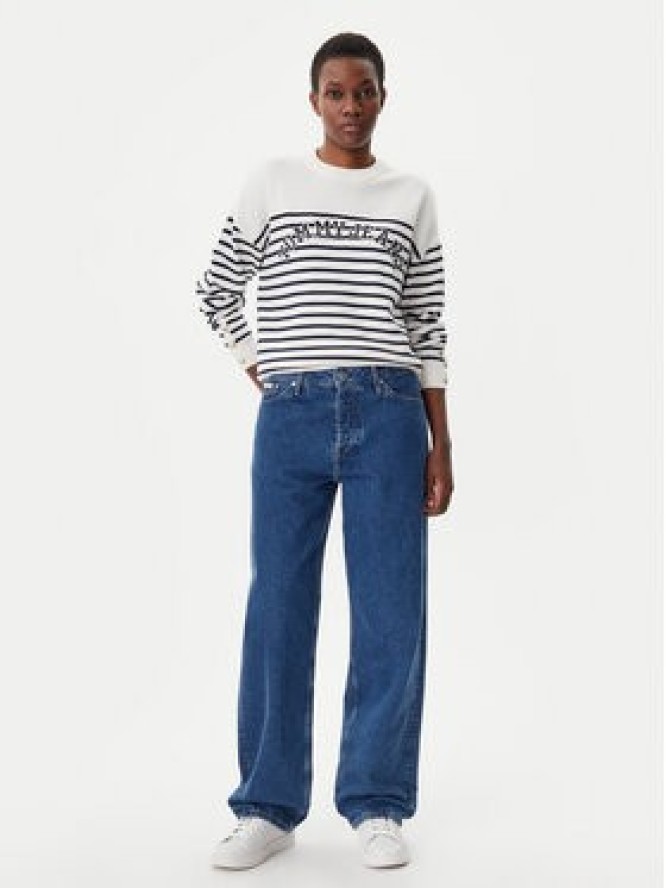 Tommy Jeans Sweter Varsity DW0DW20251 Écru Regular Fit