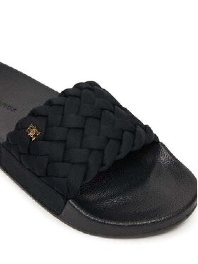 Tommy Hilfiger Klapki Th Braided Pool Slide FW0FW09203 Czarny