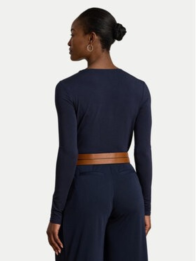 LAUREN RALPH LAUREN Bluzka 200980153001 Granatowy Slim Fit