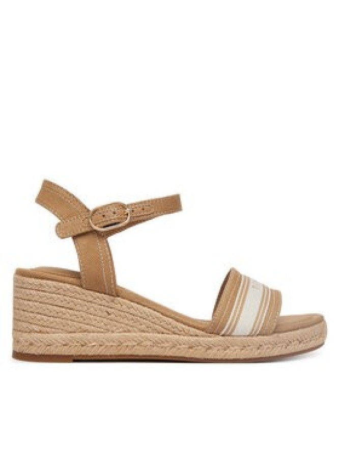 Tommy Hilfiger Espadryle Mid Wedge Espad Webbing FW0FW09230 Beżowy