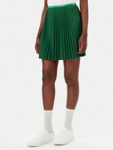 Lacoste Spódnica plisowana JF1403 Zielony Regular Fit