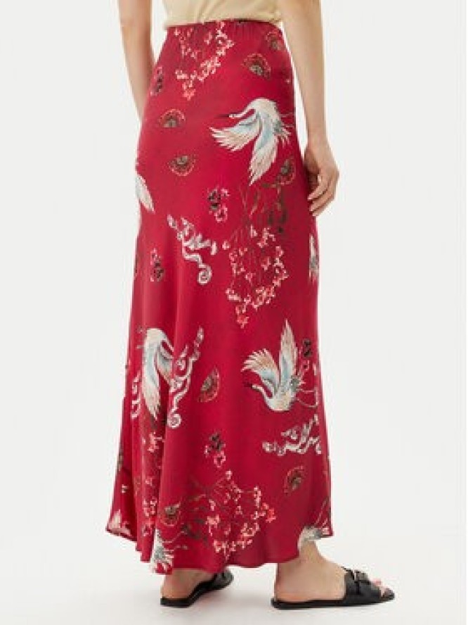 ViCOLO Spódnica maxi TD0472 Bordowy Slim Fit