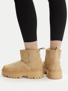 Tommy Hilfiger Śniegowce Real Shearling Pullon FW0FW08997 Beżowy