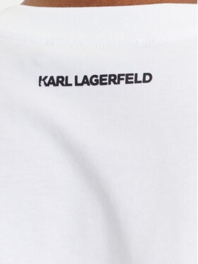KARL LAGERFELD T-Shirt A3W17018 Biały Regular Fit
