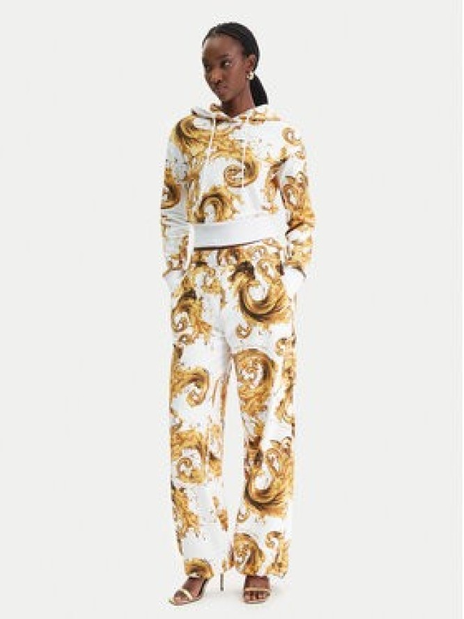 Versace Jeans Couture Spodnie dresowe 80HAA320 FS196 Biały Regular Fit