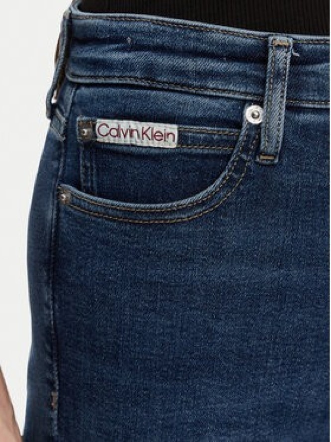 Calvin Klein Jeans Jeansy J20J225149 Granatowy Skinny Fit