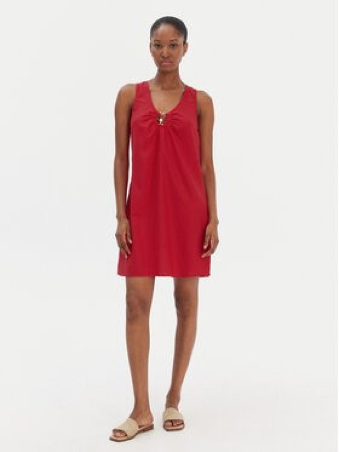 Seafolly Sukienka letnia Palermo 55508-DR Czerwony Regular Fit