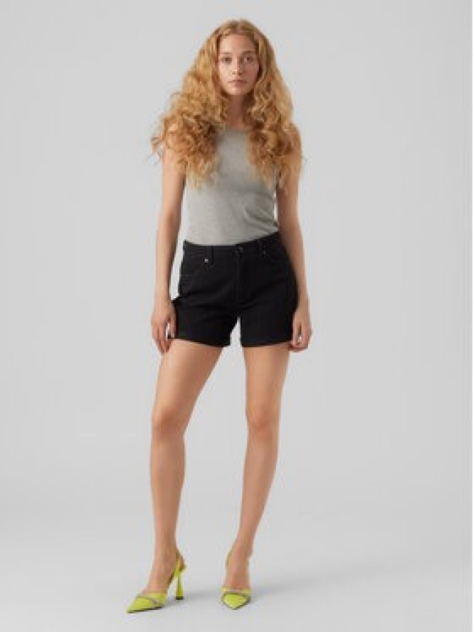 Vero Moda Szorty jeansowe Zuri 10279493 Czarny Regular Fit
