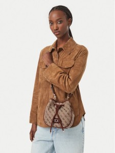 Guess Torebka Samantha Mini HWJG23 13770 Brązowy