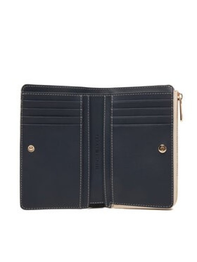 Tommy Hilfiger Portfel Th Icon Bifold Wallet Monoplay AW0AW18594 Beżowy