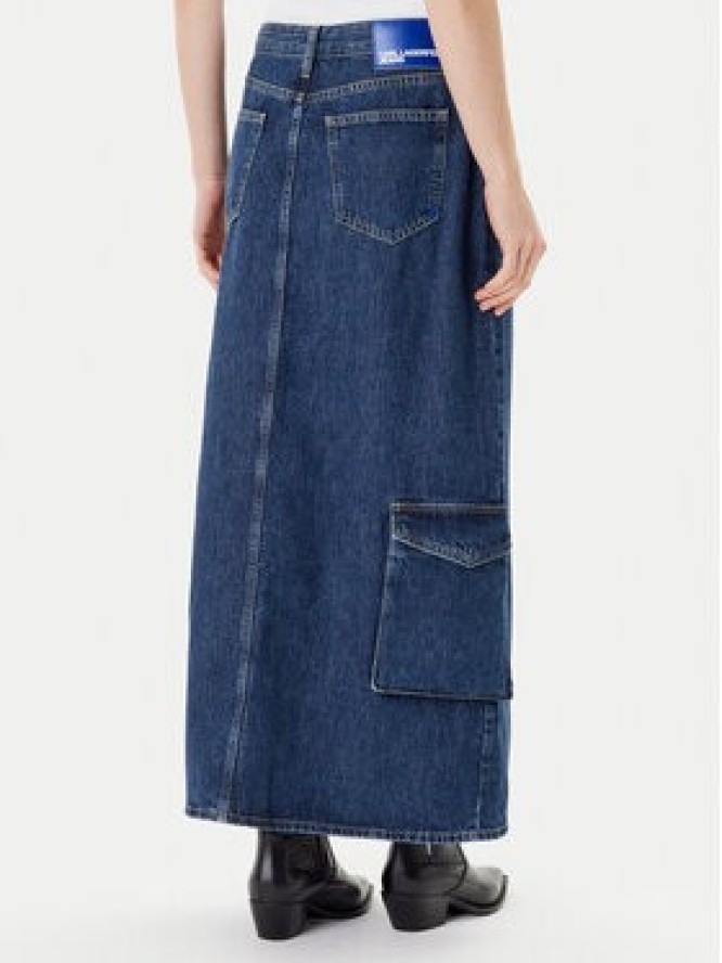 Karl Lagerfeld Jeans Spódnica jeansowa A3W12011 Niebieski Regular Fit