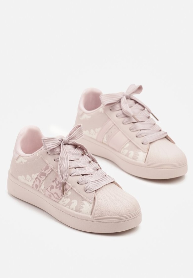 Różowe Sneakersy Ozdobione Geometrycznym Wzorem Seldisa
