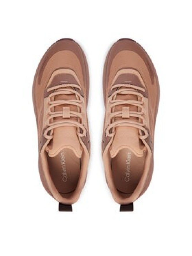 Calvin Klein Sneakersy Chunky Runner Laceup Hf Blst Ny HW0HW03111 Brązowy