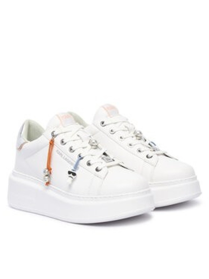 KARL LAGERFELD Sneakersy Anakapri KL63516T Biały