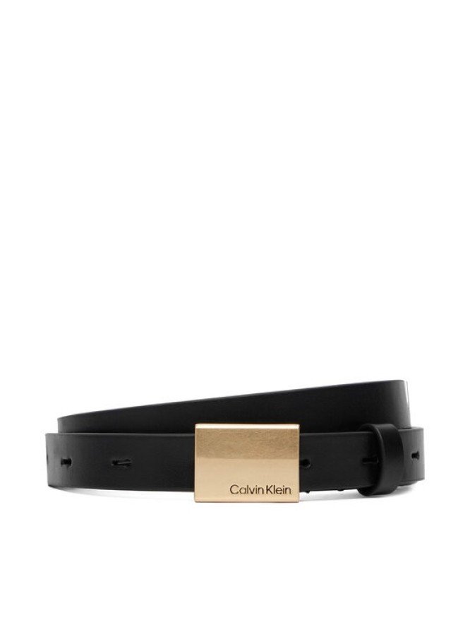 Calvin Klein Pasek Titlecase Plaque Belt 20Mm LV04F7089G Czarny