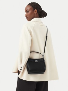 Calvin Klein Torebka Mix Media Crossbody LV04F3885G Czarny
