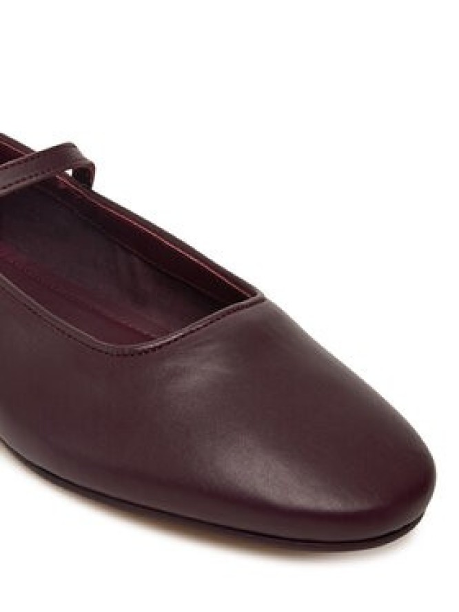 Tommy Hilfiger Baleriny SmooMaryjane FW0FW09152 Bordowy