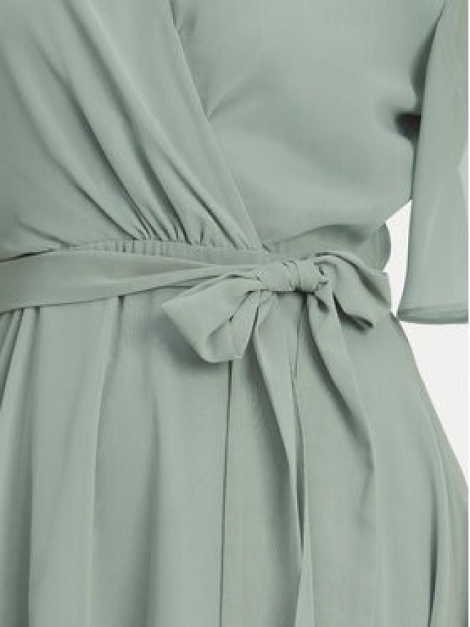 Swing Sukienka koktajlowa 5AI10200 Zielony Regular Fit