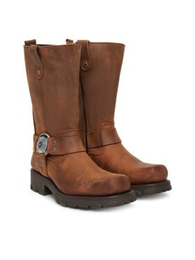 NEW ROCK Kozaki M-7610-C2 Brązowy