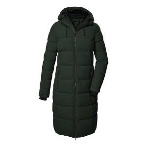 Płaszcz techniczny pikowany z kapturem zapinany na zamek damski Killtec KOW 65