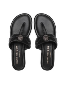 Kurt Geiger Japonki Kensington T-Bar Sandal 8651400109 Czarny