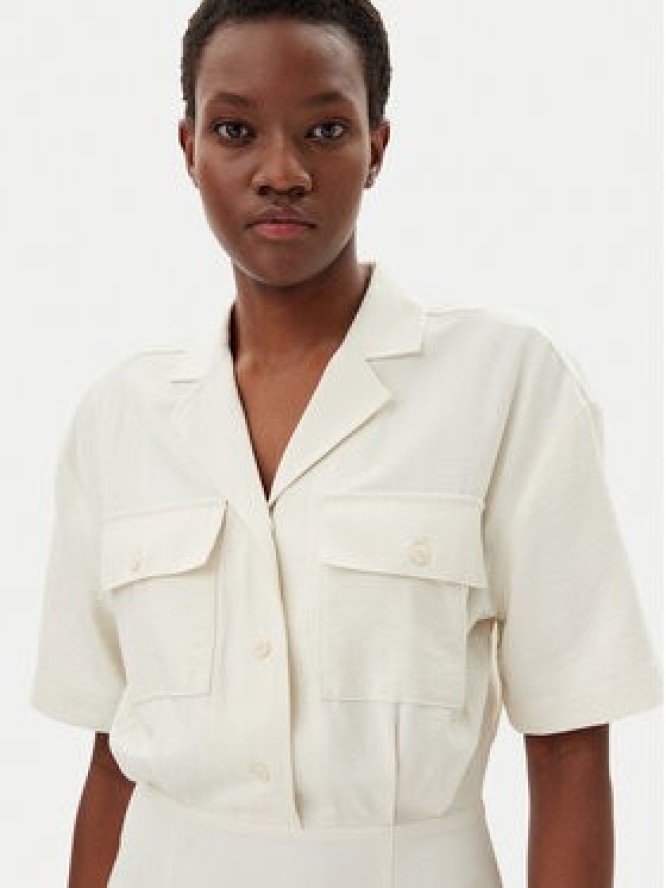 Calvin Klein Jeans Sukienka koszulowa J20J225297 Beżowy Regular Fit