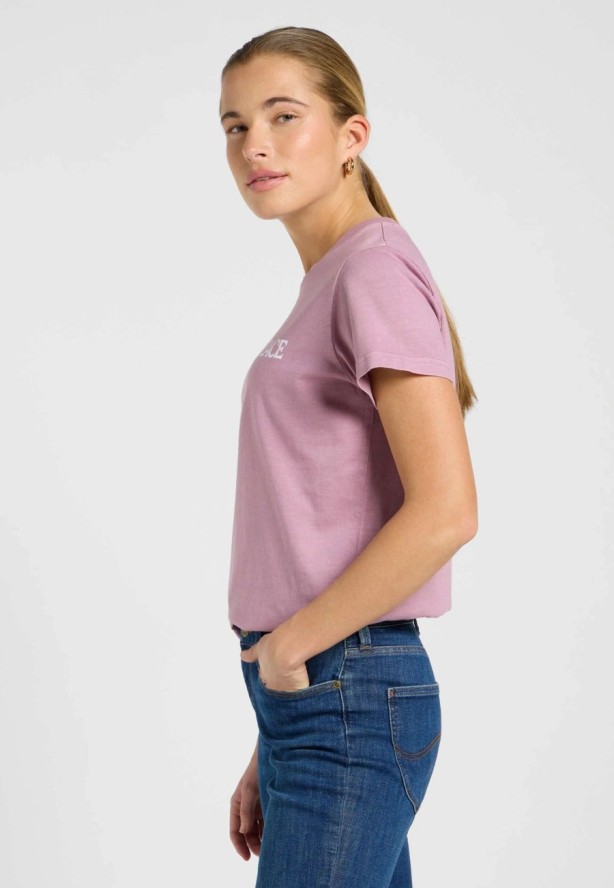 DAMSKA KOSZULKA LEE SMALL GRAPHIC TEE 1 PLUMBERRY 112371876