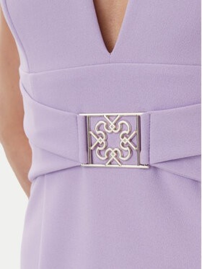 Rinascimento Sukienka koktajlowa CFC0123769003 Fioletowy Regular Fit