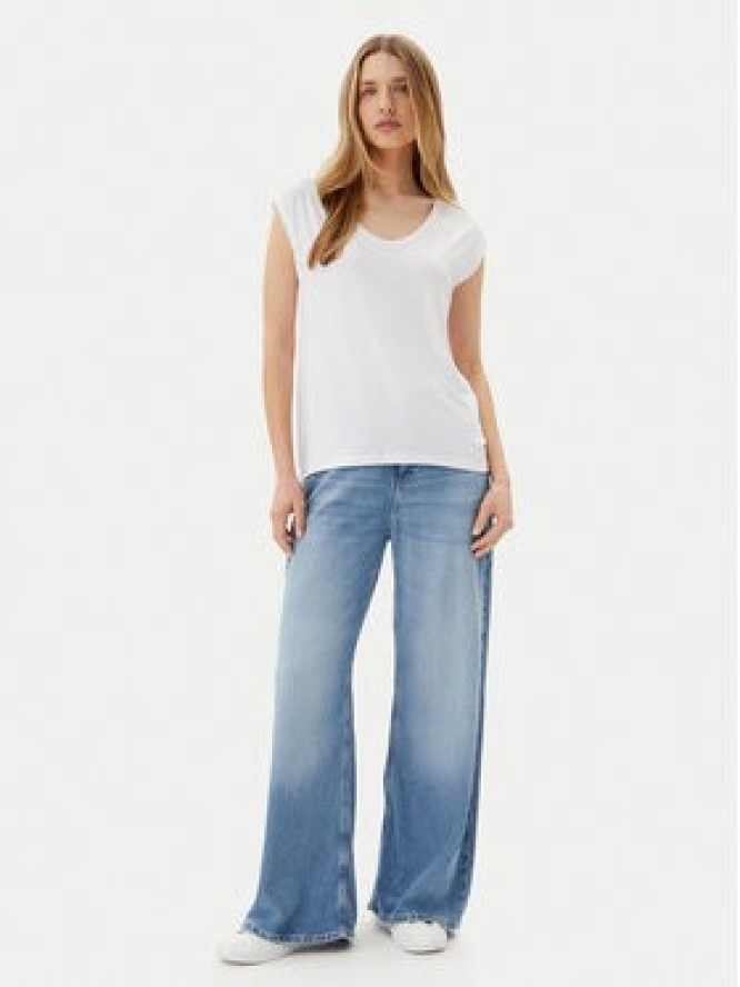 Pieces T-Shirt Billo 17078732 Biały Loose Fit