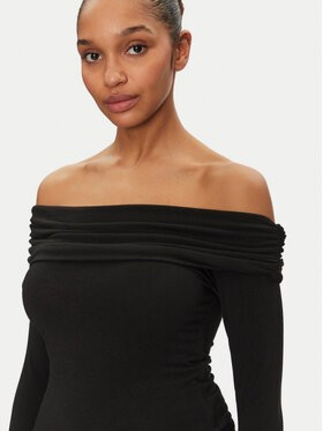 ONLY Bluzka Glamour 15339759 Czarny Slim Fit