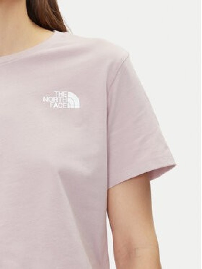 The North Face T-Shirt NF0A87U40SO1 Różowy Oversize